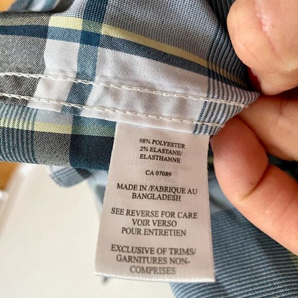 Burnside Plaid Shirt Sleeves Casual - Picture 2 of 6